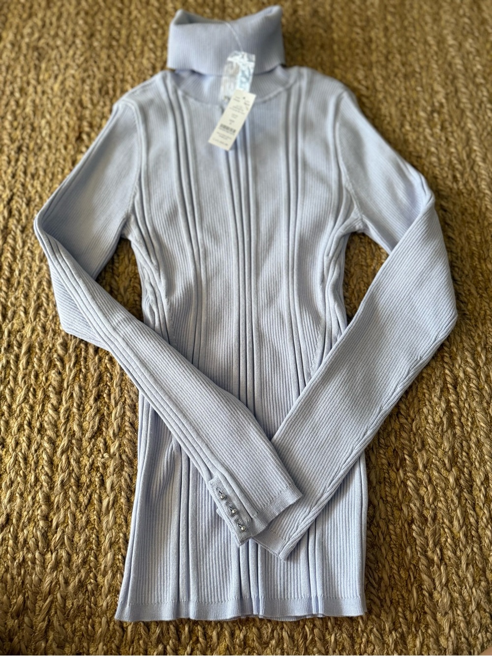 White House Black Market Women’s Lavender Ribbed Turtleneck Size Small NWT $79
